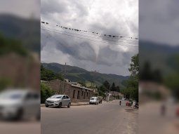 Tucumán: un tornado sorprendió a residentes en Tafí del Valle