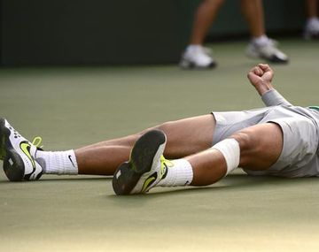 No pudo: Nadal venció a Del Potro y festejó en Indian Wells