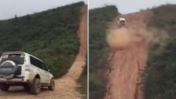 video: mira la hazana del conductor de esta camioneta en una montana video: mira la hazana del conductor de esta camioneta en una montana