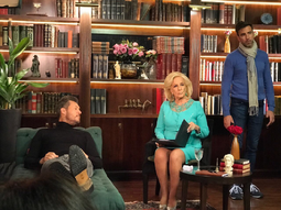 Mirtha y Marcelo, en pleno set de grabación