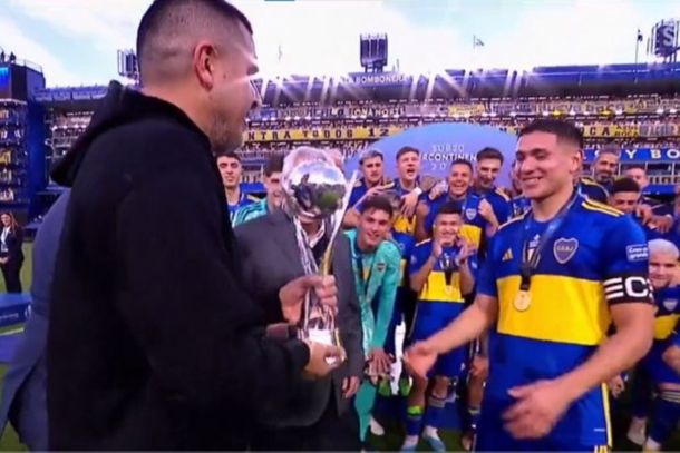 El gesto de Riquelme con los juveniles de Boca tras consagrarse campeones