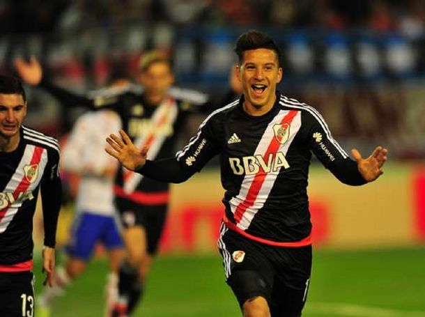 Sebastián Driussi marcó el primer gol de River ante Unión por los cuartos de final de la Copa Argentina
