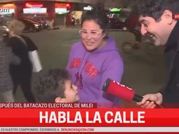 Divertido momento televisivo: no quiso decir a quién votó, pero su hijo la mandó al frente