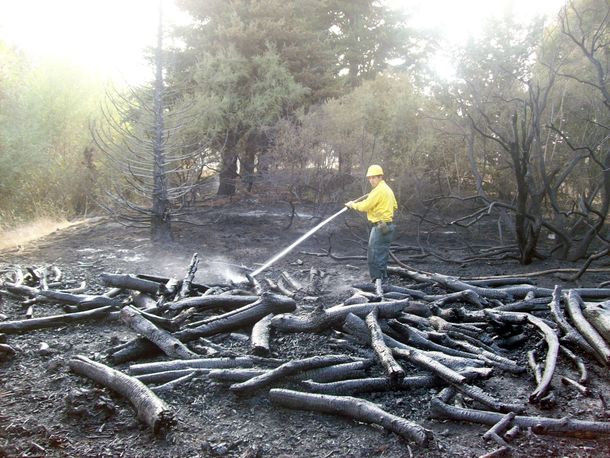 Alerces: creen que el incendio se inició por un cigarrillo