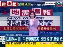 terremoto en taiwan: asi se vivio en los canales de tv que estaban en vivo