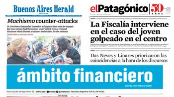 Tapas de diario del 24 de febrero de 2017