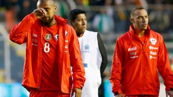 Arturo Vidal llorando tras la eliminación del Mundial Arturo Vidal llorando tras la eliminación del Mundial