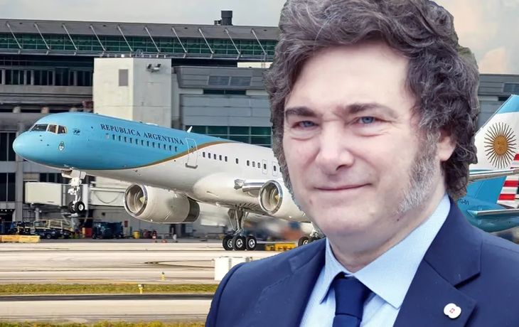 Javier Milei viajará en el ARG01.