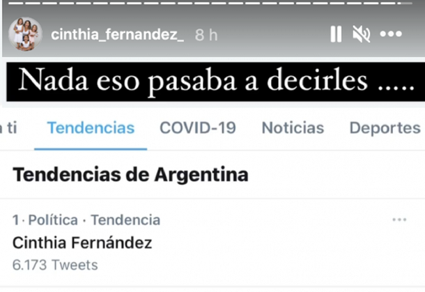 La reacción de Cinthia Fernández ante la repercusiones por su spot en portaligas