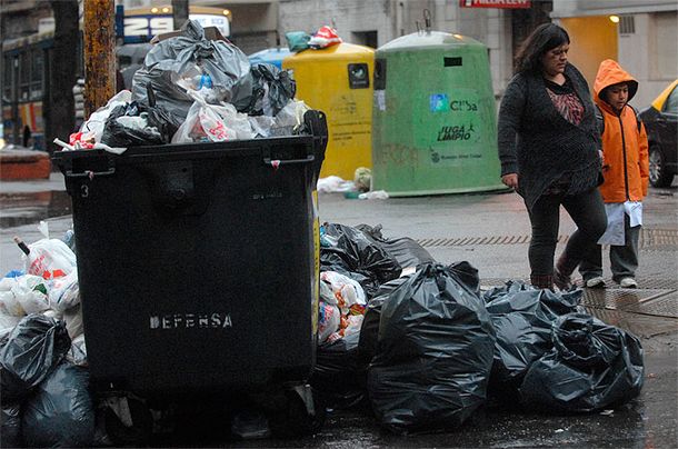 No hubo recolección de basura en varias zonas de la Capital Federal