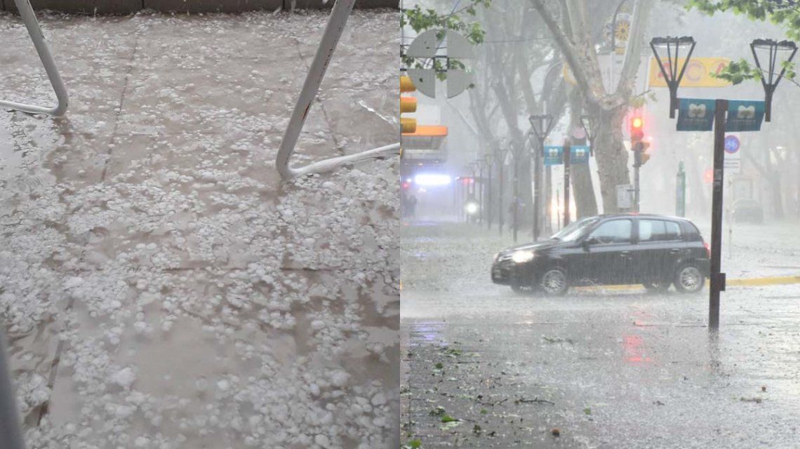 Impresionantes Imágenes De La Caída De Granizo En Mendoza