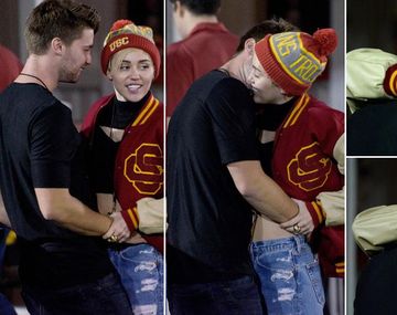 Miley Cyrus a los besos con el hijo de un famoso