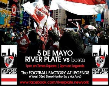 River quiere copar Nueva York durante el Superclásico