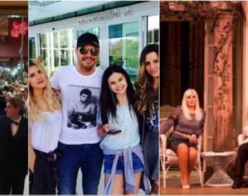 Tinelli e hijas fueron a ver a Susana al teatro