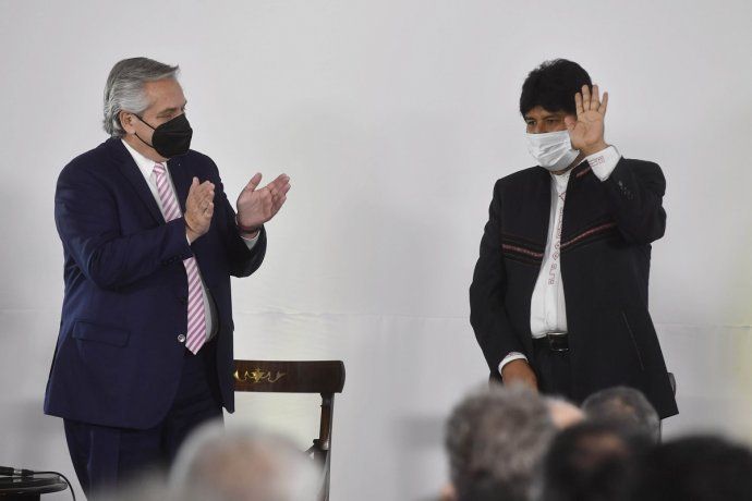 Alberto Fernández asistió a la presentación del libro sobre Evo Morales