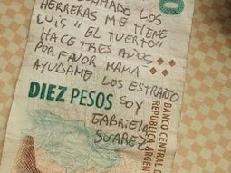 investigan un pedido de ayuda en un billete que habria escrito una mujer desaparecida investigan un pedido de ayuda en un billete que habria escrito una mujer desaparecida