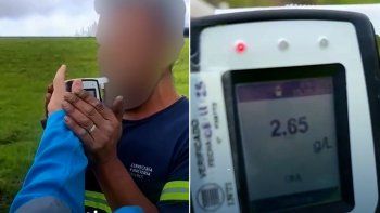 El conductor fue detectado durante un operativo de la Agencia Nacional de Seguridad Vial. El conductor fue detectado durante un operativo de la Agencia Nacional de Seguridad Vial.