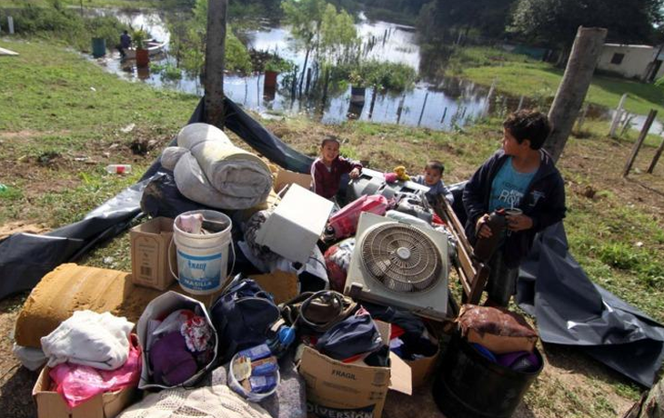 Suman 1300 los evacuados en Chaco por la crecida del Paraná