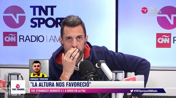 Papelón de TNT Sports: mirá lo que pasó con Enrique Triverio de The Strongest