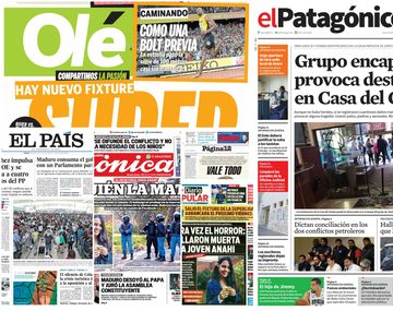 Tapas de diarios del sábado 5 de agosto de 2017