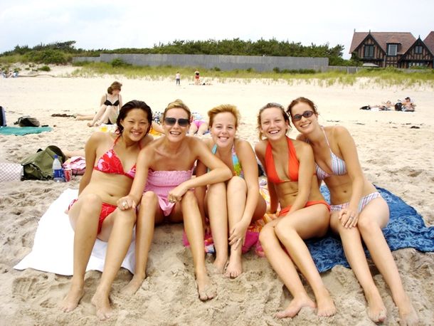 Chicas en la playa