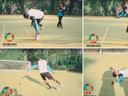 usain bolt patea penales mareado: mira el video usain bolt patea penales mareado: mira el video