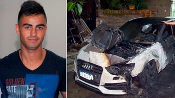 Así quedó el auto de Pity Martínez Así quedó el auto de Pity Martínez