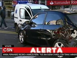 triple choque en belgrano: hay dos heridos triple choque en belgrano: hay dos heridos