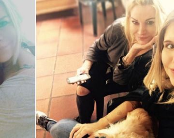 Soledad Aquino con sus hijas