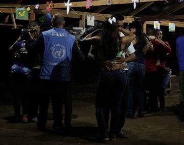 Los observadores de la ONU con las FARC