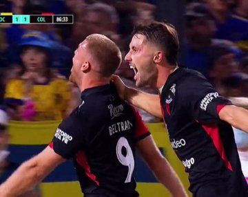 Taco de Pulga Rodríguez y empate de Colón: el gol del ex River que amargó a Boca