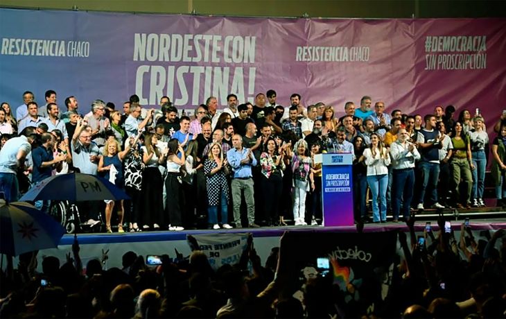 El kirchnerismo prometió en Chaco acciones para respaldar a Cristina