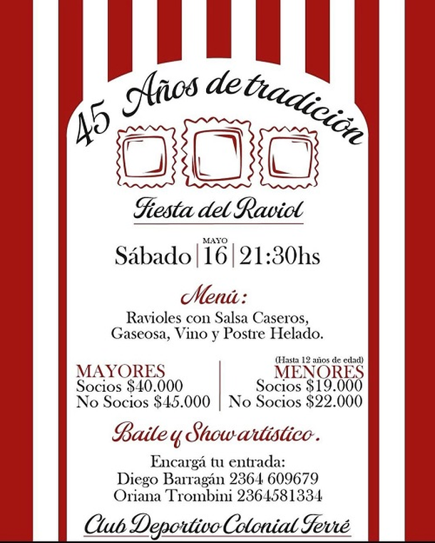 Una de las fiestas es la del raviol Una de las fiestas es la del raviol