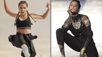 Lali y Cande, a puro running en una producción de fotos Lali y Cande, a puro running en una producción de fotos