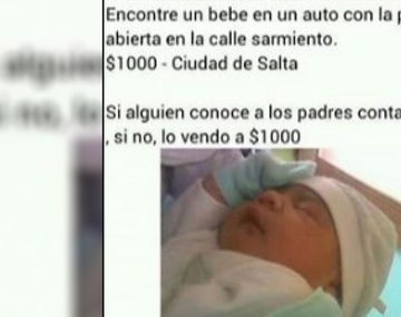 Quiso vender un bebé por Facebook