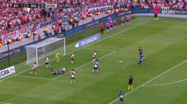 Cristian Medina marcó el gol de Boca e igualó el Superclásico