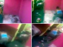 Les pegaba a sus tres hijos y los asfixiaba