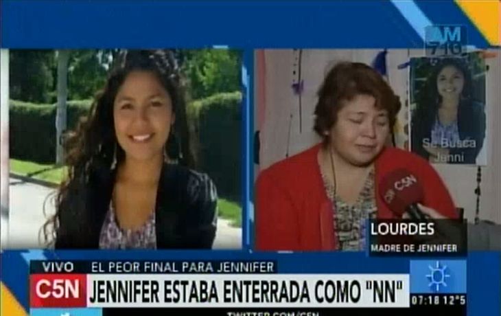 Habló la mamá de Jennifer: Que la justicia aplique todo el peso de la ley