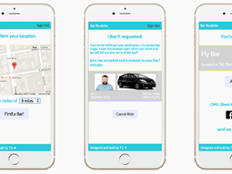 Una app que te manda un auto de Uber y te lleva a un bar aleatorio