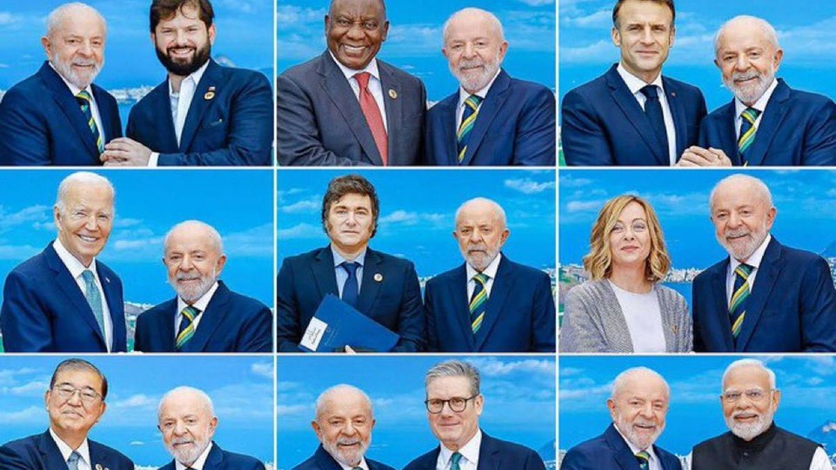 Lula da Silva se volvió viral tras las fotos con los mandatarios: ¿sonríe con todos menos con Milei?