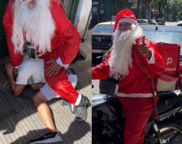 Papá Noel detuvo a un ladrón que le había robado una cartera a una mujer en Rosario