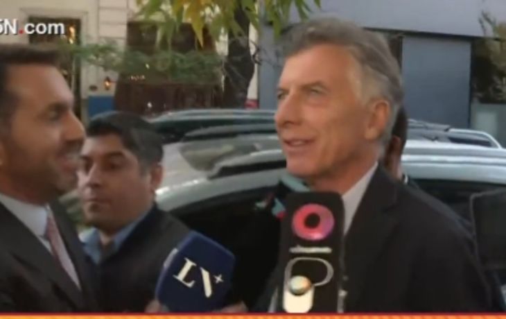 Macri, entre risas, aseguró que no vio el Superclásico