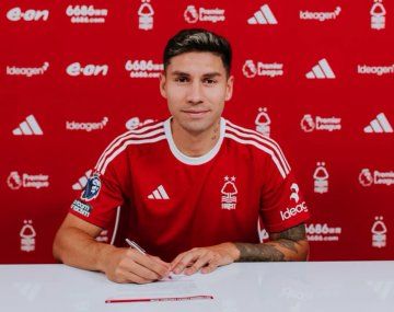 Gonzalo Montiel fue presentado como nuevo jugador de Nottingham Forest
