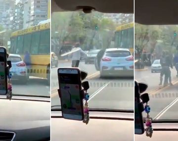 Furia en Palermo: tres conductores se pelearon contra un chofer de la línea 41