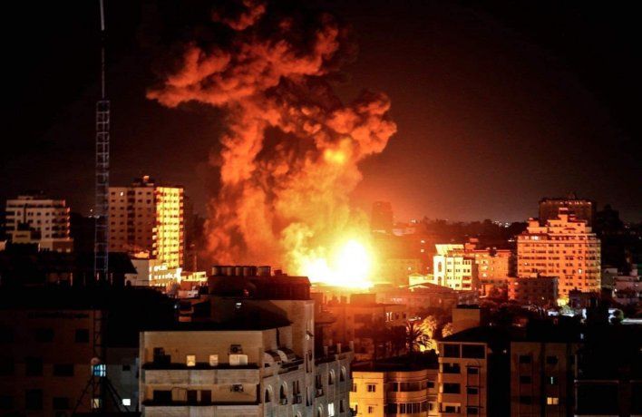 Franja de Gaza: impactantes imágenes de ataque de Israel durante la madrugada de este lunes