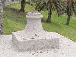 Restauraron un monumento histórico en Mar del Plata, pero lo vandalizaron a las pocas horas