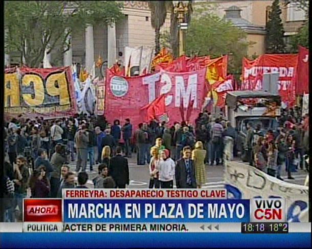 Marcharon a Plaza de Mayo por la desaparición de Severo