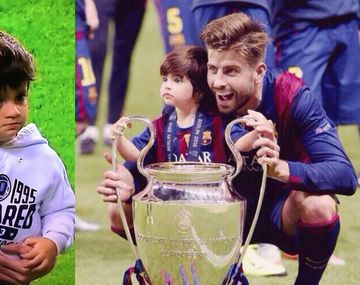 Messi y Piqué festejaron la Copa junto a sus hijos