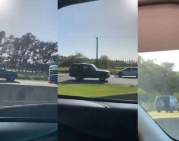 Iba en contramano por ruta 2 para evitar el embotellamiento por el fin de semana largo