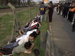 Hinchas detenidos